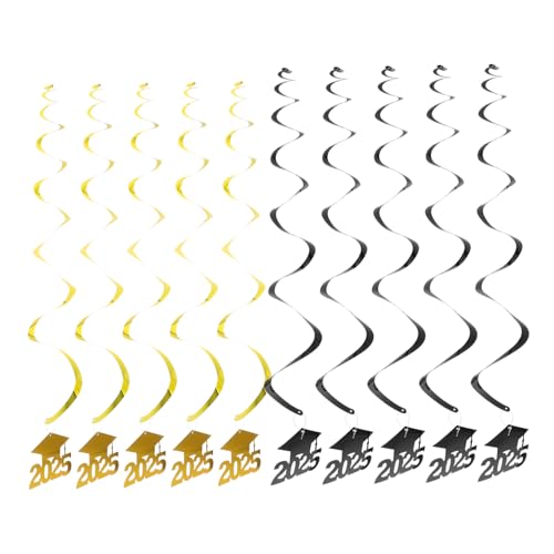 WHAMVOX 30 Stück Teiliges Graduation Spiral Hanging Decoration aus Papier und Einfache Montage für Abschlussfeier Deko Klassenzimmer und Eventraumgestaltung zur Graduationssaison WHAMVOX 30 Stück Teiliges Graduation Spiral Hanging Decoration aus Papier und Einfache Montage für Abschlussfeier Deko Klassenzimmer und Eventraumgestaltung zur Graduationssaison von WHAMVOX