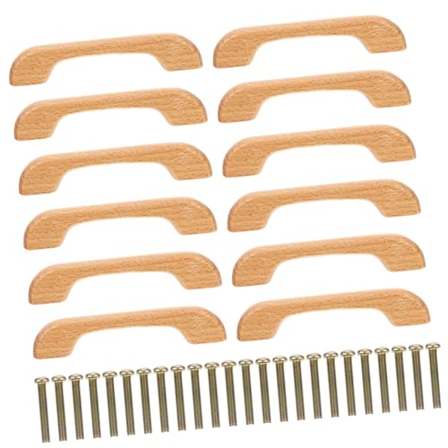 WHAMVOX 36 Stück Möbelgriffe aus Buchenholz Schubladengriffe für Küchenschränke und Kommoden Langlebige Leichte Möbelbeschläge Vielseitig Einsetzbar für Schrank Kleiderschrank Bücherregal von WHAMVOX