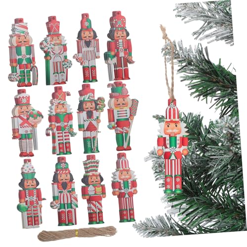 WHAMVOX Nussknacker-weihnachtsdeko 36 Holzornamente Nussknackerfiguren Für Den Baum Dekoratives Weihnachtsschmuck-Set WHAMVOX Nussknacker-weihnachtsdeko 36 Holzornamente Nussknackerfiguren Für Den Baum Dekoratives Weihnachtsschmuck-Set von WHAMVOX