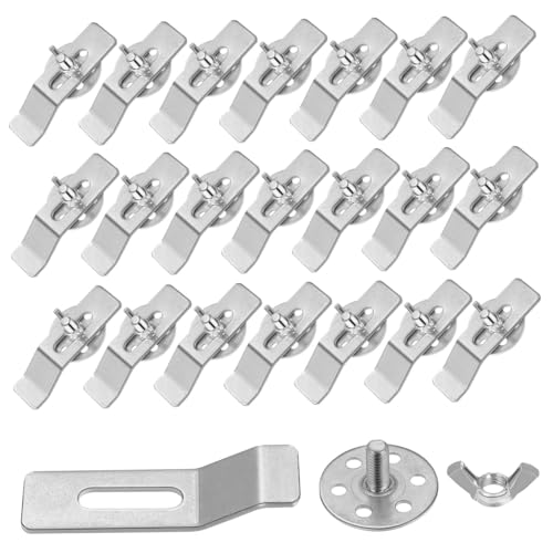 WHAMVOX 36 Stück Teiliges Unterbau spülbecken montageset aus Edelstahl Verstellbare Spülbecken clips für Stabile Befestigung Korrosionsbeständig Einfache Installation für Küche und Bad WHAMVOX 36 Stück Teiliges Unterbau spülbecken montageset aus Edelstahl Verstellbare Spülbecken clips für Stabile Befestigung Korrosionsbeständig Einfache Installation für Küche und Bad von WHAMVOX