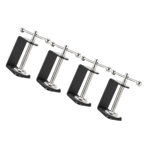 WHAMVOX 4 Stck Teiliges Metall Schreibtischklemmen Drehbare Tischhalterung Montageklemmen aus Robustem Stahl Geeignet für Desktop und Werkbankbefestigung Vielseitig Einsetzbar für von WHAMVOX