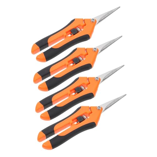 WHAMVOX 4 Stück Teiliges Gartenscheren Rostfreiem Edelstahl Rutschfeste Griffe Leichtes Beschneiden von Blumen Zweigen und Topfpflanzen Sicherer Verriegelungsmechanismus für Gartenarbeit WHAMVOX 4 Stück Teiliges Gartenscheren Rostfreiem Edelstahl Rutschfeste Griffe Leichtes Beschneiden von Blumen Zweigen und Topfpflanzen Sicherer Verriegelungsmechanismus für Gartenarbeit von WHAMVOX