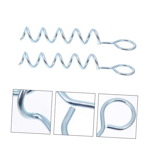 WHAMVOX 4 Stück Teiliges Robuste Zeltnägel aus Eisen Wiederverwendbare Erdanker mit Scharfem Ende Windfeste Camping Bodennägel für Sand und Festen Boden Praktische und Kompakte von WHAMVOX