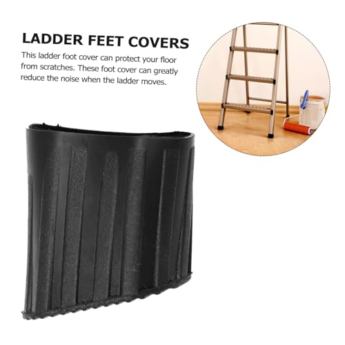 WHAMVOX 4 Stück Teiliges Rutschfeste Leiterfüße aus Verschleißfestem Gummi Leiterfußschutz mit Vibrationsdämpfender Geräuschminimierender Matte Einfache Montage für Tritt Klappleitern für WHAMVOX 4 Stück Teiliges Rutschfeste Leiterfüße aus Verschleißfestem Gummi Leiterfußschutz mit Vibrationsdämpfender Geräuschminimierender Matte Einfache Montage für Tritt Klappleitern für von WHAMVOX
