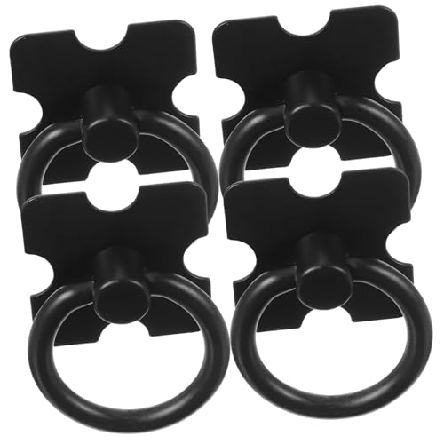 WHAMVOX 4 Stück Teiliges Schwarze Runde Möbelgriffe aus Zinklegierung Rostbeständige Schrankgriffe und Schubladenzüge für Kommode Kleiderschrank Bücherregal Vielseitige Möbelbeschläge WHAMVOX 4 Stück Teiliges Schwarze Runde Möbelgriffe aus Zinklegierung Rostbeständige Schrankgriffe und Schubladenzüge für Kommode Kleiderschrank Bücherregal Vielseitige Möbelbeschläge von WHAMVOX