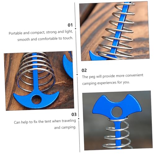 WHAMVOX 4 Stück Teiliges gezacktes Zeltheringe Edelstahl Korrosionsbeständig Federbelastete Spring Haken Robust und Leicht für Outdoor Camping und Windstabile Bodenbefestigung WHAMVOX 4 Stück Teiliges gezacktes Zeltheringe Edelstahl Korrosionsbeständig Federbelastete Spring Haken Robust und Leicht für Outdoor Camping und Windstabile Bodenbefestigung von WHAMVOX