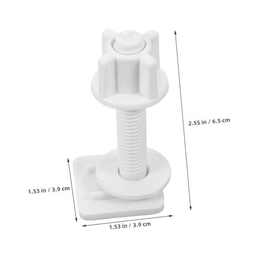 WHAMVOX 4 Stück Toilettensitz Schrauben Kunststoff Muttern und Unterlegscheiben Wc Sitz Befestigung Ersatzteile für Stabile und Sichere Montage Kompatibel mit Verschiedenen Modellen WHAMVOX 4 Stück Toilettensitz Schrauben Kunststoff Muttern und Unterlegscheiben Wc Sitz Befestigung Ersatzteile für Stabile und Sichere Montage Kompatibel mit Verschiedenen Modellen von WHAMVOX
