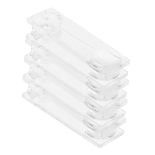 WHAMVOX 4 Stück Transparente Kunststoff Zuggewichte für Gardinenzuggriff Kompatibel mit Jalousien und Rollos Robustes Zubehör für Fensterläden Einfache Montage Vielseitig Einsetzbar von WHAMVOX