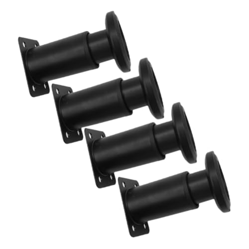 WHAMVOX 4 Stück Verstellbare Möbelbeine Höhenverstellbar Möbelstützfüße für Schrank Sofa Bett Tisch Schwarz Langlebig und Kratzfest von WHAMVOX