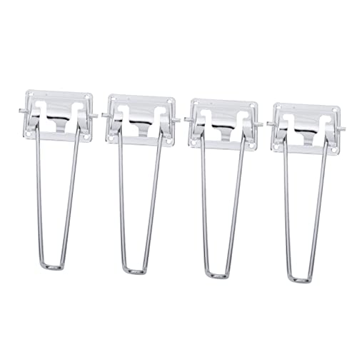 WHAMVOX 4 Stück Klapptischbeine Eisen 21cm Hoch Schwerlastfähig Installieren Klappbar für Schreibtisch und Couchtisch von WHAMVOX