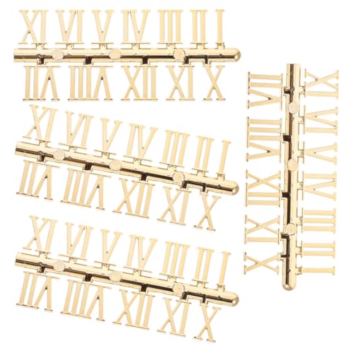 WHAMVOX 5 Sätze DIY Wanduhr Ziffern Teiliges Kit mit Römischen Zahlen für Kreative Wanduhren Geeignet für Wohnzimmer und Schlafzimmer Stabil und Langlebig Installieren von WHAMVOX