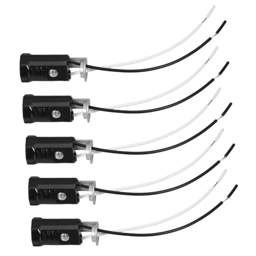 WHAMVOX 5 Stück Lampenfassung mit Kabel Stabiler und Sicherer Lampensockel für Glühbirnen im Wohnbereich für Kronleuchter und Pendelleuchten Höhe Kabel WHAMVOX 5 Stück Lampenfassung mit Kabel Stabiler und Sicherer Lampensockel für Glühbirnen im Wohnbereich für Kronleuchter und Pendelleuchten Höhe Kabel von WHAMVOX