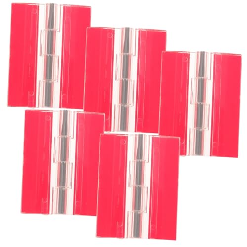 WHAMVOX 5 Stück Selbstklebende Transparente Acrylscharnier Kleine Robuste Möbel DIY scharnier mit Starker Haftung Korrosionsbeständig für Schmuckkästchen und Aquarienklappen von WHAMVOX