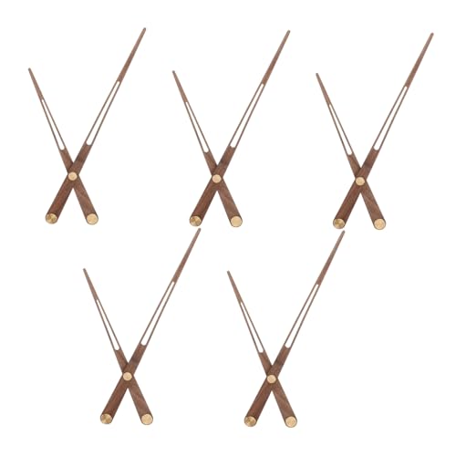 WHAMVOX 5 Stück Teiliges Holz uhrzeiger aus Schwarzem Walnussholz und Messing Langlebige DIY uhrzeiger mit Großem Drehmoment Geeignet für Wanduhr Einfache Montage für Vintage holzuhren WHAMVOX 5 Stück Teiliges Holz uhrzeiger aus Schwarzem Walnussholz und Messing Langlebige DIY uhrzeiger mit Großem Drehmoment Geeignet für Wanduhr Einfache Montage für Vintage holzuhren von WHAMVOX
