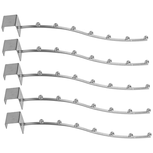 WHAMVOX 5 Stück Teiliges Metall Kleiderhaken mit Perlen Wandmontierter Garderobenhaken für Kleidung und Handtücher Stabiler und Minimalistischer Kleiderorganizer für Laden und Zuhause WHAMVOX 5 Stück Teiliges Metall Kleiderhaken mit Perlen Wandmontierter Garderobenhaken für Kleidung und Handtücher Stabiler und Minimalistischer Kleiderorganizer für Laden und Zuhause von WHAMVOX