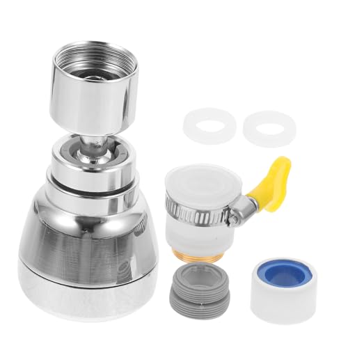 WHAMVOX 5 Stück Teiliges Spritzschutz Wasserhahnaufsatz mit Drehfunktion Einstellbare Wasserstrahlarten Korrosionsbeständiger Wasserhahnbelüfter für Küche und Bad Kompatibel mit WHAMVOX 5 Stück Teiliges Spritzschutz Wasserhahnaufsatz mit Drehfunktion Einstellbare Wasserstrahlarten Korrosionsbeständiger Wasserhahnbelüfter für Küche und Bad Kompatibel mit von WHAMVOX