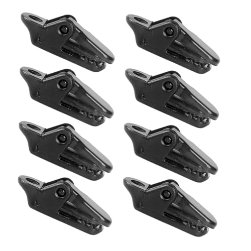 WHAMVOX 50 Stück Camping Zeltplanen Clips mit Zahnklemme Windfeste Planenspanner Leicht Kompakt mit Befestigungsloch für Seil Vielseitig Einsetzbar für Outdoor Zelt Sonnensegel Markisen von WHAMVOX