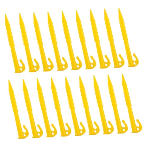 WHAMVOX 50 Stück Kunststoff Zeltheringe Gelb Robuste Dicke Biegefeste Gartenzelt-pfähle für Outdoor Camping Strand Garten und Markisen Schnelles Befestigen und Entfernen WHAMVOX 50 Stück Kunststoff Zeltheringe Gelb Robuste Dicke Biegefeste Gartenzelt-pfähle für Outdoor Camping Strand Garten und Markisen Schnelles Befestigen und Entfernen von WHAMVOX