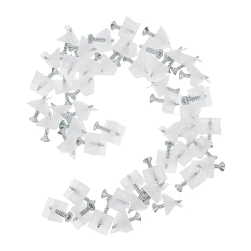 WHAMVOX 50 Stück Teiliges Kunststoff Möbelwinkel mit Schrauben Stabile Winkelverbinder für Möbel Transparente Möbelbeschläge zur Zuverlässigen Unterstützung und Einfaches Montieren WHAMVOX 50 Stück Teiliges Kunststoff Möbelwinkel mit Schrauben Stabile Winkelverbinder für Möbel Transparente Möbelbeschläge zur Zuverlässigen Unterstützung und Einfaches Montieren von WHAMVOX