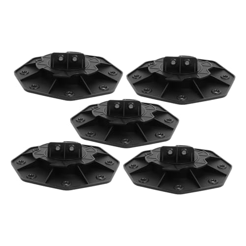 WHAMVOX 5stücke Verstellbare Deckstützen Für Stabile Bodenunterstützung Höhenverstellbar Langlebig Für Outdoor Wpc-Decks von WHAMVOX