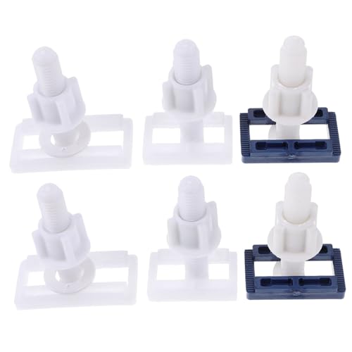WHAMVOX 6 Sätze Toilettensitz Befestigungsschrauben aus Robustem Kunststoff Wc Sitz Schrauben für Stabile und Rutschfeste Toilettendeckel Einfache Montage für Badezimmer WHAMVOX 6 Sätze Toilettensitz Befestigungsschrauben aus Robustem Kunststoff Wc Sitz Schrauben für Stabile und Rutschfeste Toilettendeckel Einfache Montage für Badezimmer von WHAMVOX