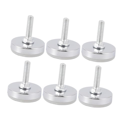 WHAMVOX 6 Stück Heavy Duty Möbel Nivellierfüße Verstellbar Robuste Möbelbeine für Tische Stühle Schränke mit Kratzschutz und Langlebiger Verarbeitung von WHAMVOX