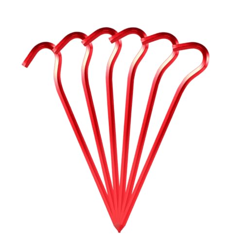 WHAMVOX 6 Stück Teiliges Aluminiumlegierung Zeltheringe mit Hakenform Stabile Bodenanker für Outdoor Camping Zeltheringe für Zelte Markisen und Pavillons Einfach zu Verwenden und Robust WHAMVOX 6 Stück Teiliges Aluminiumlegierung Zeltheringe mit Hakenform Stabile Bodenanker für Outdoor Camping Zeltheringe für Zelte Markisen und Pavillons Einfach zu Verwenden und Robust von WHAMVOX