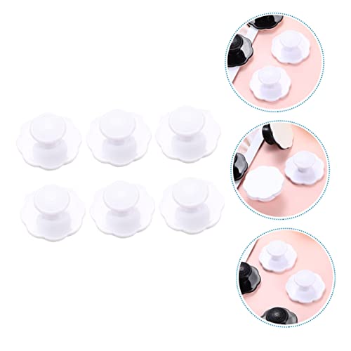 WHAMVOX 6 Stück Teiliges Selbstklebende Möbelgriffe aus Robustem Abs Weiße Tür Schrankknöpfe ohne Bohren Einfache Montage für Küchenschränke Garderoben und Fenster von WHAMVOX