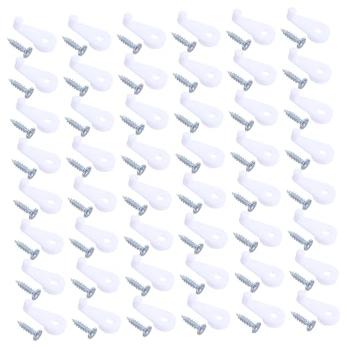 WHAMVOX 60 Stück Kleiderschrank Spiegel Befestigungsclip Glas Clips Set Quadratische Glas Befestigungsclips Spiegelclip Schrankglas Spiegelhalter Glasschrankhalter von WHAMVOX