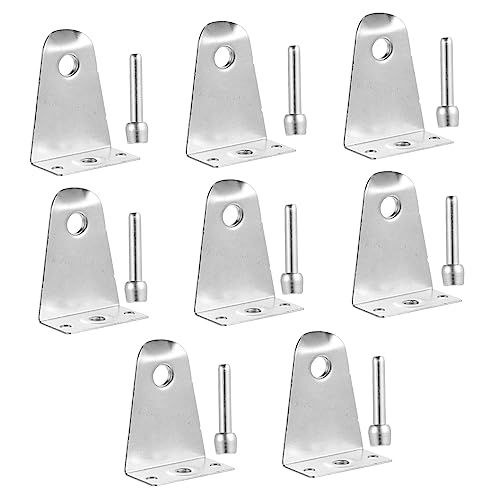 WHAMVOX 8 Sätze Stahlhalterungen für Jalousien Teiliges Set mit Stabilen Fixierklemmen und Pins für Verschiedene Fensterdesigns Rostfrei und Einfach zu Montieren von WHAMVOX