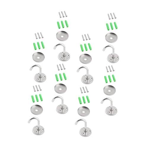 WHAMVOX 8 Sätze Teiliges Edelstahl Deckenhaken Stabile Kleiderhaken für Schränke Montage durch Bohren Rostfrei Geschliffen Gerundet Geeignet für Küche Garderobe Vielseitig WHAMVOX 8 Sätze Teiliges Edelstahl Deckenhaken Stabile Kleiderhaken für Schränke Montage durch Bohren Rostfrei Geschliffen Gerundet Geeignet für Küche Garderobe Vielseitig von WHAMVOX