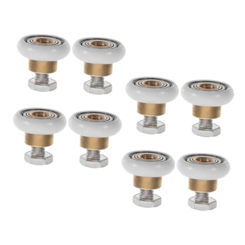 WHAMVOX 8 Stück Teiliges Duschtür-rollenset Verschleißfeste Glas-schiebetür Präzisionskugellagern Geräuscharm Hohe Tragfähigkeit Passend für Badezimmer-glasschiebetüren von WHAMVOX