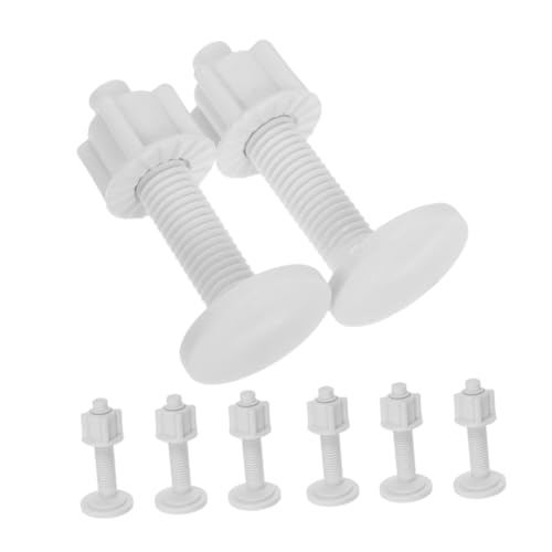 WHAMVOX 8 Stück Wc Sitz Befestigung Schrauben Weiße Kunststoff Toilettensitz Schrauben mit Gummidübel Schnellverschluss für Einfache Montage und Stabile Fixierung WHAMVOX 8 Stück Wc Sitz Befestigung Schrauben Weiße Kunststoff Toilettensitz Schrauben mit Gummidübel Schnellverschluss für Einfache Montage und Stabile Fixierung von WHAMVOX
