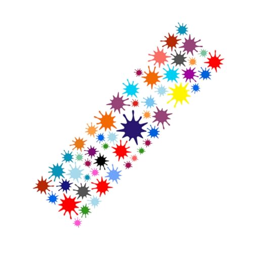 WHAMVOX Abnehmbare Bunte Wandtattoos Kinderzimmer PVC Wandaufkleber Abstrakte Farbkleckse Originelles Hintergrunddekor für Wohnzimmer Schlafzimmer Kindergarten von WHAMVOX