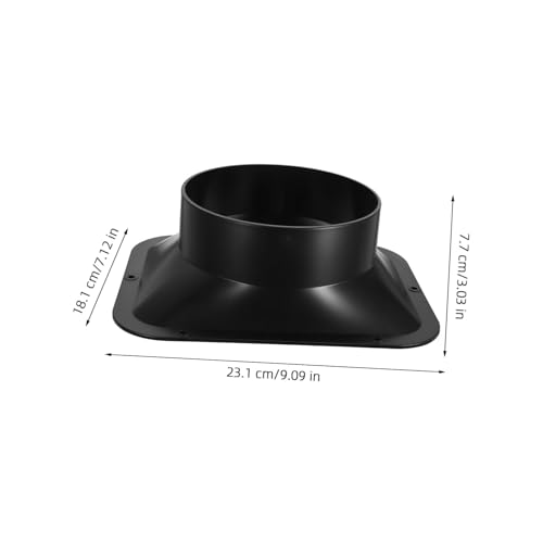WHAMVOX Abs Flanschverbinder Rechteckig Lüftungsrohranschluss Langlebig Schwarz Innendurchmesser für Abluftventilator Klimaanlage Rohrsystem WHAMVOX Abs Flanschverbinder Rechteckig Lüftungsrohranschluss Langlebig Schwarz Innendurchmesser für Abluftventilator Klimaanlage Rohrsystem von WHAMVOX