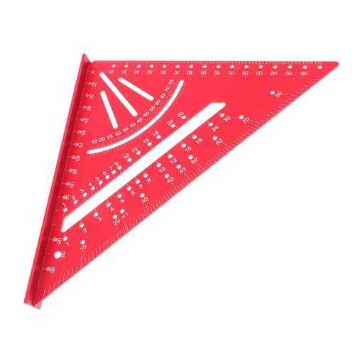 WHAMVOX Aluminiumlegierung Zimmermannswinkel Winkelmesslineal für Holzbearbeitung Präzises Rechtwinkliges Messwerkzeug Leicht und Robust für Holzhandwerker und Ingenieurprojekte von WHAMVOX