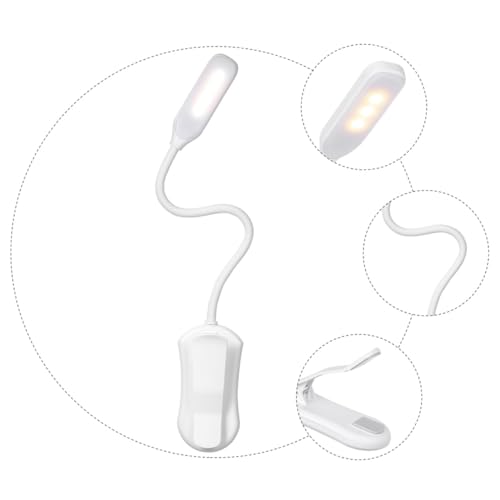 WHAMVOX Augenschonende Schreibtischlampe mit Clip Drehbar Energiesparend Verstellbarer Silikonschlauch für Studium Büro Schlafzimmer und Wohnräume von WHAMVOX