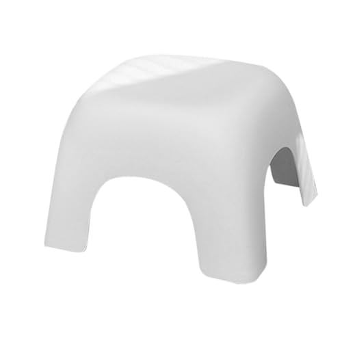 WHAMVOX Badezimmer-fußhocker Tritthocker Aus Kunststoff Rutschfestes Design Sicher Für Jungen Und Mädchen Stabiler Toilettenhocker Aus Kunststoff Weiß Groß von WHAMVOX