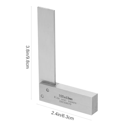 WHAMVOX Carbon Steel Winkelmesser Präzises Messwerkzeug für Schreiner Rechter Winkel mit Breiter Basis Winkelprüfer für Holzverarbeitung DIY Handwerk WHAMVOX Carbon Steel Winkelmesser Präzises Messwerkzeug für Schreiner Rechter Winkel mit Breiter Basis Winkelprüfer für Holzverarbeitung DIY Handwerk von WHAMVOX