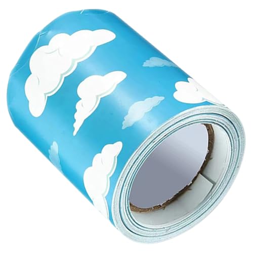 WHAMVOX Dekorativer Border mit Wolkenmuster Selbstklebend Abnehmbar Vielseitig Zuschneidbar für Pinnwand Klassenzimmer Kindergarten Party und Wanddekoration WHAMVOX Dekorativer Border mit Wolkenmuster Selbstklebend Abnehmbar Vielseitig Zuschneidbar für Pinnwand Klassenzimmer Kindergarten Party und Wanddekoration von WHAMVOX