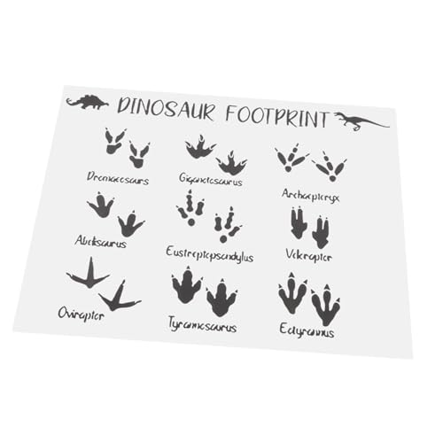 WHAMVOX Dinosaurier Fußabdruck Wandsticker Selbstklebend PVC Dinosaurier Wandtattoo für Jungenzimmer Dekorativ Langlebig Einfach Anzubringen Klassisches Design für Schlafzimmer und von WHAMVOX