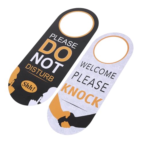 WHAMVOX Doppelseitiges Türschild Bitte nicht Stören Hängeschild Türanhänger aus Robustem Material für Hotel Büro und Zuhause Einfache Montage Wiederverwendbar und Praktisches Design von WHAMVOX