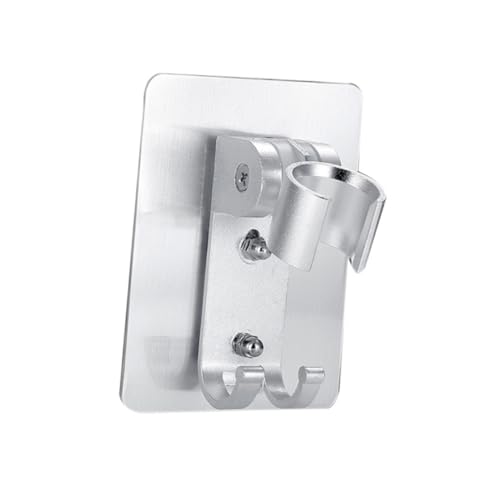 WHAMVOX Duschkopfhalterung ohne Bohren Verstellbar aus Space Aluminium Wandmontierter Platzsparender Brausehalter für Standardisierte Duschschläuche Geeignet für Fliesen Glas Spiegel und von WHAMVOX