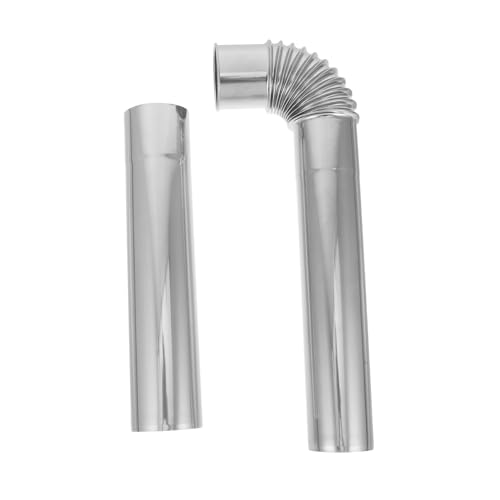 WHAMVOX Edelstahl Schornsteinverlängerung mit Gebogenem Rohr Robuste Ofenrohr erweiterung für Holzöfen Heizkessel Verbesserte Belüftung für Camping und Haushalt WHAMVOX Edelstahl Schornsteinverlängerung mit Gebogenem Rohr Robuste Ofenrohr erweiterung für Holzöfen Heizkessel Verbesserte Belüftung für Camping und Haushalt von WHAMVOX