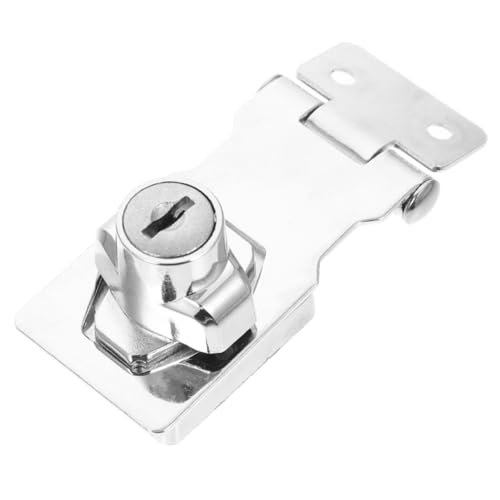 WHAMVOX Edelstahl Schrankschloss mit Schlüssel Hasp Lock Sicherheitsverschluss für Türen Schränke Robuste Möbelverriegelung Schlüssel Inklusive Rostfrei Vielseitig für Möbel und WHAMVOX Edelstahl Schrankschloss mit Schlüssel Hasp Lock Sicherheitsverschluss für Türen Schränke Robuste Möbelverriegelung Schlüssel Inklusive Rostfrei Vielseitig für Möbel und von WHAMVOX