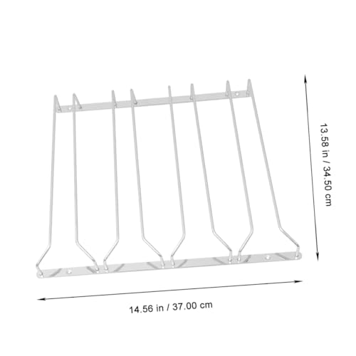 WHAMVOX Edelstahl Weinhalter Hängend Multifunktional Gläserhalter Organizer für Küche Restaurant Bar mit Stabilem Abtropfgestell und Rutschfestem Stand für Zuhause und Camping von WHAMVOX