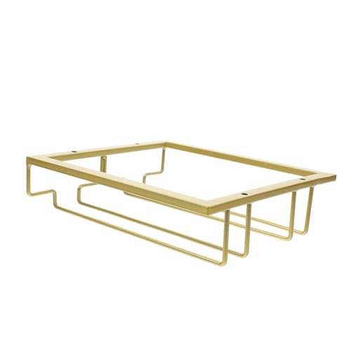 WHAMVOX Edelstahl Weinregal Hängend für Weingläser Hängender Weinglashalter mit Robuster Tragfähigkeit Leicht zu Reinigen Vintage Design für Küche Bar Restaurant Geschenkidee von WHAMVOX