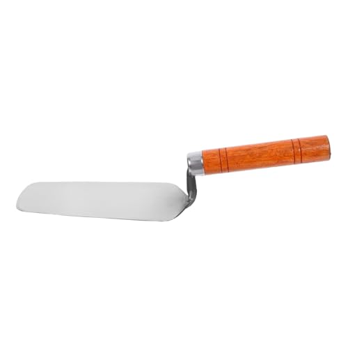 WHAMVOX Edelstahl-maurerkelle mit Ergonomischem Holzgriff Glatte Kelle für Fliesen Trockenbauarbeiten Rostfreie Putzkelle für Präzises Verputzen Handliches Werkzeug für Heim Außenbereich von WHAMVOX