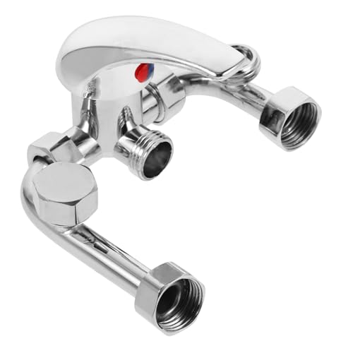 WHAMVOX Elektrischer U Förmiger Mischwasserhahn für Bad Wasserheizer Einstellbare Temperatur Mattierte Oberfläche Rost und Staubresistent Leicht zu Reinigen Komfortable Badarmatur von WHAMVOX