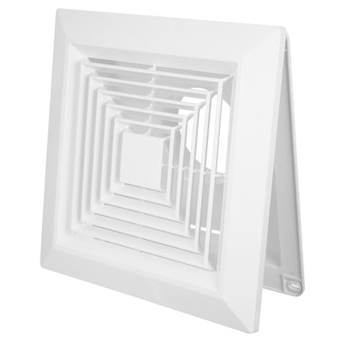 WHAMVOX Exhaust Fan Grille Quadratisch mit Clip Badezimmer Deckenlüftungsgitter aus Kunststoff für Integrierte Decken Effiziente Luftverteilung Feuchtigkeitsbeständig Einfache Montage von WHAMVOX